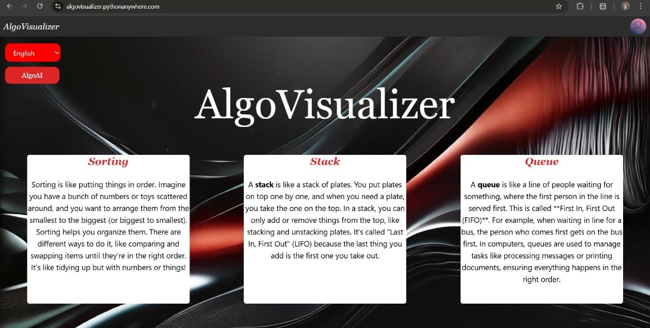 AlgoVisualizer — screenshot 1